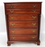 Willet Cherry Tall Chest - 38" x 21" x 48"