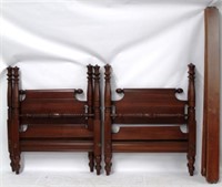 Pair of Willet Cherry Twin Beds - 41" x 52"