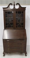 Mahogany Maddox Colonial Bookcase / Secretary