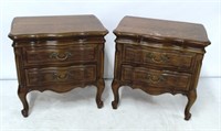 Pair Thomasville French Bedside Stands