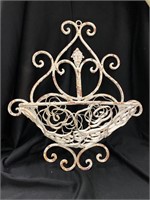 Metal rose wall planter. Or decorate inside the
