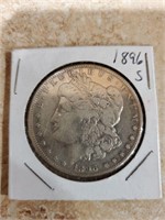 1896 S Morgan Silver Dollar XF