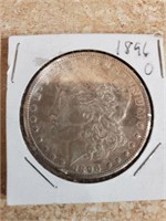 1896 O Morgan Silver Dollar F