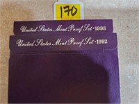 1992 & 93 US Mint Proof Sets