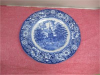 Blue & white Liberty Plate
