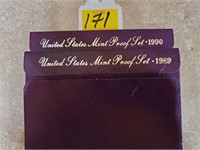 1989 & 90 US Mint Proof Sets