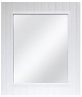 New Wainscot 22-Inch X 26-Inch Mirror In White