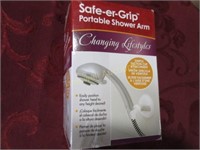 Safe-er-Grip portable shower arm