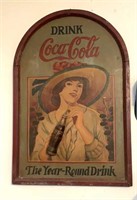 Vintage 3D Coke wooden sign at least 3ft tall