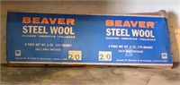 Beaver Steel Wool advertising box