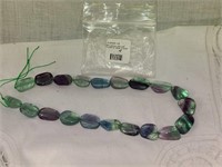Natural Multi Fluorite Color Beads Strand