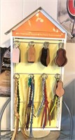 Little Gifts key Chain display and leather chains