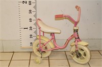 Pink high handlebars banana sear girl's bike