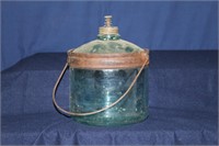 Vintage Glass Battery Jar - Crack on top