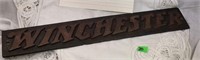 Winchester Firearms Dealer Cast Iron Wall plaque