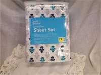 New 3 piece twin sheet set