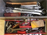 Toolbox with Large Cobra Wrenches & Misc. Tools