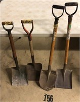 4 Flat shovels