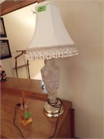 Crystal based Lamp with shade