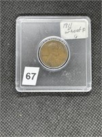 Extra Rare Key Date 1911 D Wheat Cent Good Grade