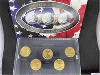 2004 GOLD Edition State Quarters MI-FL-TX-IA-WI