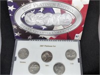 2007 PLATNIUM Edition State Quarters MT-WA-ID-WYUT
