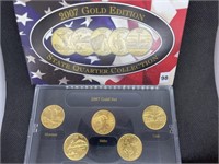 2007 GOLD Edition State Quarters MT-WA-ID-WY-UT