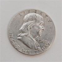 1963d Franklin Half Dollar 90% Silver