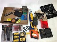 Misc. tools wire brush, saw blades & more