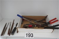 Lot Of Punches - Chisels - Wire Strippers & More