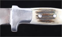 R.H. Ruana Skinner Knife & Leather Sheath
