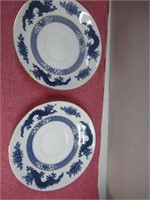 BLue And White  Bowls With Oriiental  Design