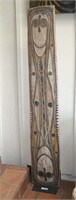 67" New Guinea Aboriginal Hand Carved Wood Totem