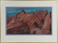 AMERICAN SCHOOL MODERN LANDSCAPE PAINTING SIGNED