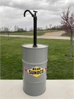 Sunoco advertising pump can