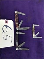 3 Pocket Knives (1 As Is)