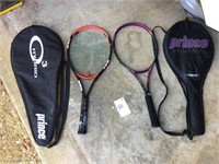 (2) Prince Tennis Rackets