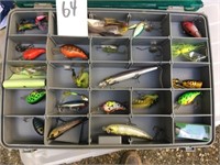 Tackle Box & Bass Crank & Spinner Baits ~ Worms