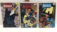 1989 DC COMICS BATMAN 3 PART SERIES COMIC BOOKS