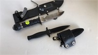 2PC USED HUNTING KNIFE LOT