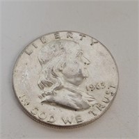 1963d Franklin Half Dollar 90% Silver