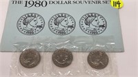 1980 DOLLAR SOUVENIR SET