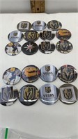 LOT OF VEGAS GOLDEN KNIGHTS BUTTON / MAGNETS