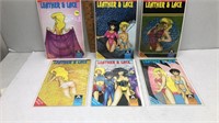 6PC AIRCEL ADULT COMICS - LEATHER & LACE #4-9