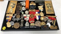 LARGE LOT OF MILITARY COLLECTIBLES