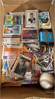 VERY LARGE BOX OF VINTAGE SPORTS TRADING CARDS