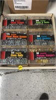 12 NEW BOXES ASSORTED SCREWS NAILS BOLTS ANCHORS