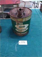 Unico shd motor oil can