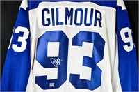 DOUG GILMOUR Autographed Maple Leafs Jersey #93