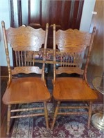 2 Spindle back chairs Each Each x 2 FOYER